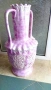 Ваза розова с релеф от Германия , снимка 2