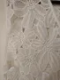 Нова бяла плажна рокля на цветя плетена S M, снимка 3