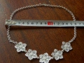 Посребрено дамско колие с художествен мотив "Цветове", снимка 2