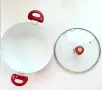 Тенджера с керамично покритие SAPIR, модел SP-1318-H26C, 26 см, 4.65 литра, Червена, снимка 2
