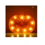 Декоративна светеща табела Mercado Trade, Хелоуин тиква, Оранжева с 9 LED светлини, снимка 1