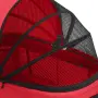 vidaXL Сгъваема количка за кучета, червена, 83x48x97 см, Оксфорд плат, снимка 9