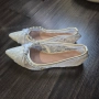Сватбени обувки тип пантофи, снимка 2
