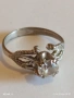 Винтидж сребърен пръстен с камък МОЙСАНИТ филигранна изработка елегантен стилен дизайн 52445, снимка 7