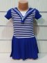 Нова детска класическа моряшка рокля, от 9 месеца до 6 години
