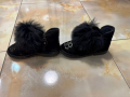 Подарявам - дамски черни велурени полуботи Fashion номер - 35 стелка - 22см. ток - 0,5см., снимка 2