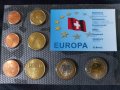 Пробен Евро сет - Швейцария 2003 , 8 монети, снимка 1