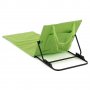 Плажна подложка, градинска подложка, подплатена, сгъваема, регулируема облегалка, зелена, снимка 2