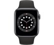 НОВ!!! Apple Watch 6, GPS, Корпус Space Gray Aluminium 40mm, Black Sport Band, снимка 2
