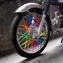Жълти декорации за спици 24 cm комплект 72 броя, снимка 3