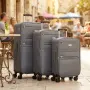 Комплект текстилни куфари 3 в 1 (20″, 24″, 28″) с 4 двойни колела и разширител, снимка 8