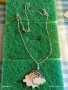 Красив стилен синджир с висулка с инкростация на ЦИРКОНИЙ 30504, снимка 6