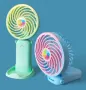 Цветен мини вентилатор с USB зареждане, снимка 6