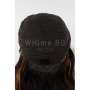 Дълга чуплива тъмнокестенява перука на кичури Парис, снимка 6