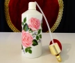 Порцеланова бутилка за парфюм Ilona Western Germany,роза. , снимка 5