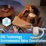 ZIPFORCE безжични слушалки Bluetooth 5.4 с ENC и IPX6, бежови, снимка 4