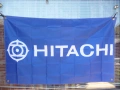 Hitachi знаме флаг Хитачи касетофони касетки видео ретро синьо музика касета декове аудио техника , снимка 1