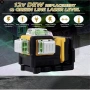 Лазерен 3D - 360 градуса нивелир с 2 батерии 12V 3 AH, 3 лъча, снимка 9