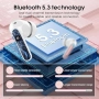 Нови Розови Bluetooth слушалки с микрофон и кутия за зареждане 40 часа, снимка 7
