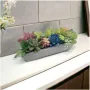 5414 Реалистична саксия с изкуствени сукулентни растения, 23 см, снимка 5