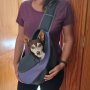 Мрежеста чанта за куче/котка Оксфорд, за пътуване, на открито-удобна чанта с прашка, снимка 11