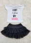 Туту пола и тениска за бебе 3-6 месеца, снимка 1 - Комплекти за бебе - 42016545