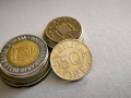 Mонета - Швеция - 50 йоре | 1991г.
