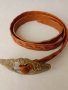 Кожен колан естествена кожа период 1980г, снимка 2