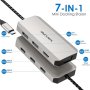 WAVLINK USB C Quad Display Hub, 7-в-1 докинг станция за лаптоп, снимка 2