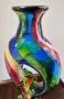 Голяма масивна ваза Murano style glass , снимка 5