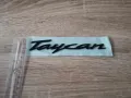Порше Porsche Taycan надпис емблема черен гланц, снимка 3