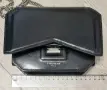 Оригинална Givenchy черна кожена чанта с верига и сребърна закопчалка – Made in Italy, снимка 3