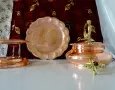 Меден чайник с кранче,диспенсър,стойка,спиртник,поднос. , снимка 8