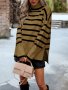 Нов дамски ежедневен плетен пуловер с кръгло деколте и дълъг ръкав, 5цвята, снимка 9