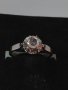 Дамски златен 18 к. пръстен с диамант стар шлайф 6 мм. диаметър, снимка 1 - Пръстени - 41553933
