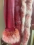 Младежко палто - кожа с богата гарнитура лисица, снимка 3