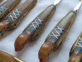 Комплект прибори с дръжки от рог, снимка 7