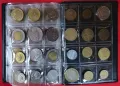 Колекция различни на вид монети в класьор червен от 120 брОЯ, снимка 10