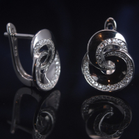 Нови сребърни обеци РОДИРАНИ, снимка 5 - Обеци - 44725528