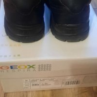 Детски черни кожени обувки на Geox , снимка 3 - Детски обувки - 35760397
