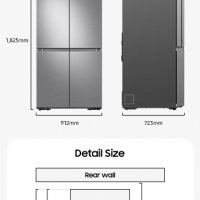 Двукрилен хладилник Side by side Samsung RF65A967ESR/EO, 647 л, Клас E, No Frost, Showcase, Beverage, снимка 2 - Хладилници - 40095373