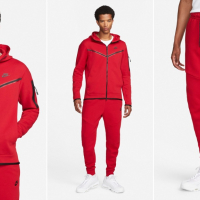 Мъжки червен екип Nike, снимка 2 - Спортни дрехи, екипи - 44561100