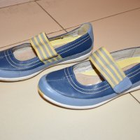 Clarks сини кожени обувки №31, UK 12 F, снимка 1 - Детски обувки - 34453410