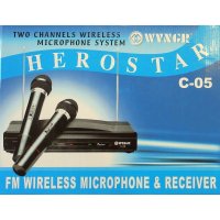 Комплект 2 броя безжични микрофони WVNGR C-05 HEROSTAR, снимка 3 - Микрофони - 38887269