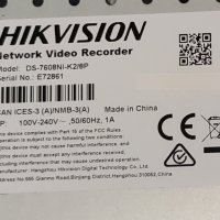 8 портов PoE 4K NVR Hikvision DS-7608NI-K2/8P, снимка 4 - Комплекти за видеонаблюдение - 42251965