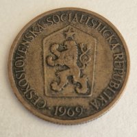 1 Крона 1969 г. Чехословакия, снимка 2 - Нумизматика и бонистика - 41226418