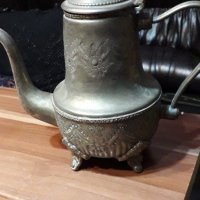 Стар посребрен чайник барок, снимка 2 - Други ценни предмети - 35892662
