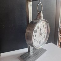 настолен метален часовник на батерия, снимка 6 - Декорация за дома - 40998930