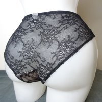 C&A Lingerie M/L черни дантелени бикини, снимка 3 - Бельо - 42515599