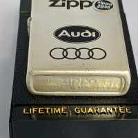 Стара запалка Zippo Audi Ауди 1996 Рядка, снимка 3 - Антикварни и старинни предмети - 36160530